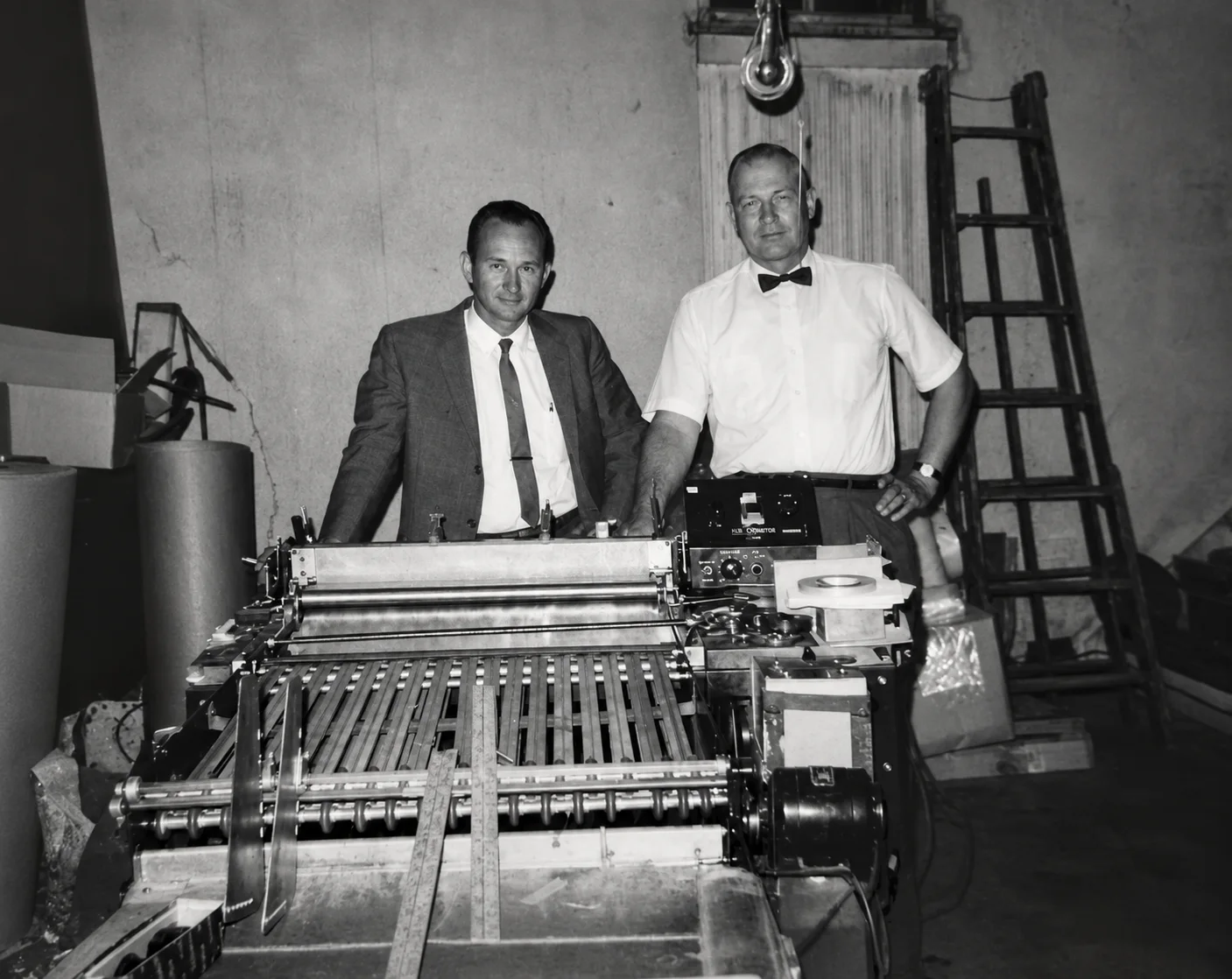 Film-Pak founders Basil Poulos and George Riddel