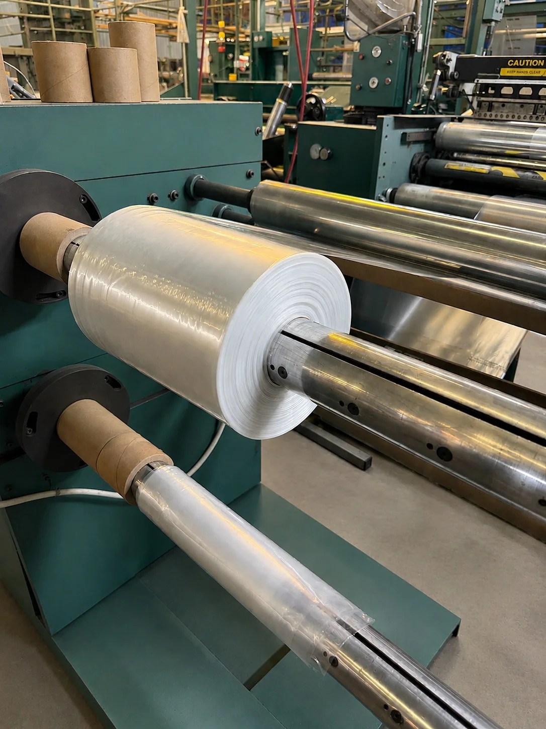 Polyethylene film manufacturing at Film-Pak in Crowley Texas