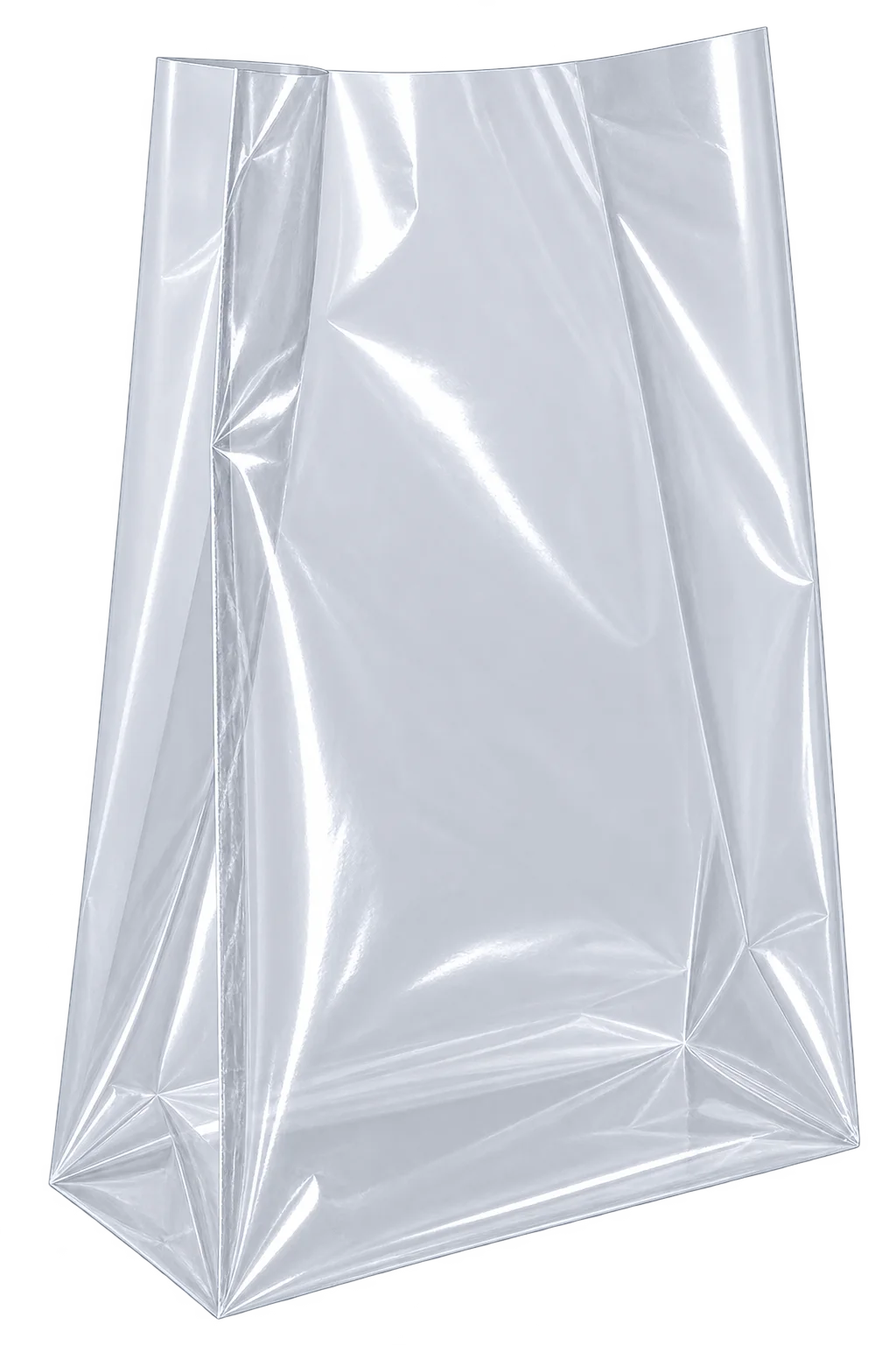 Custom gusseted polyethylene bag